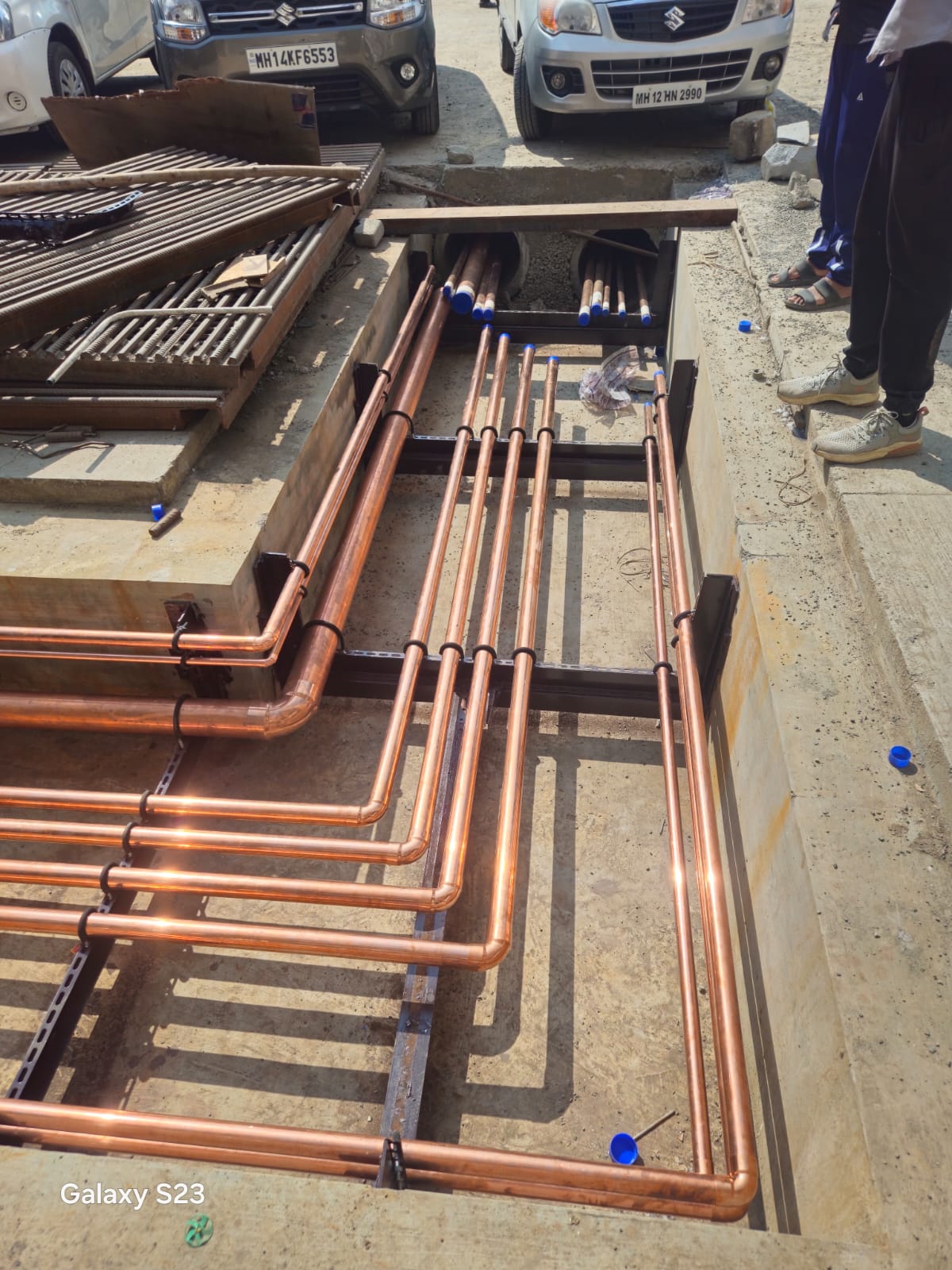 DY Patil Hospital, Pimpri — Underground pipeline routing